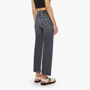 MOTHER the rambler zip flood jeans in Outta Sight Gray/ Black wash 31